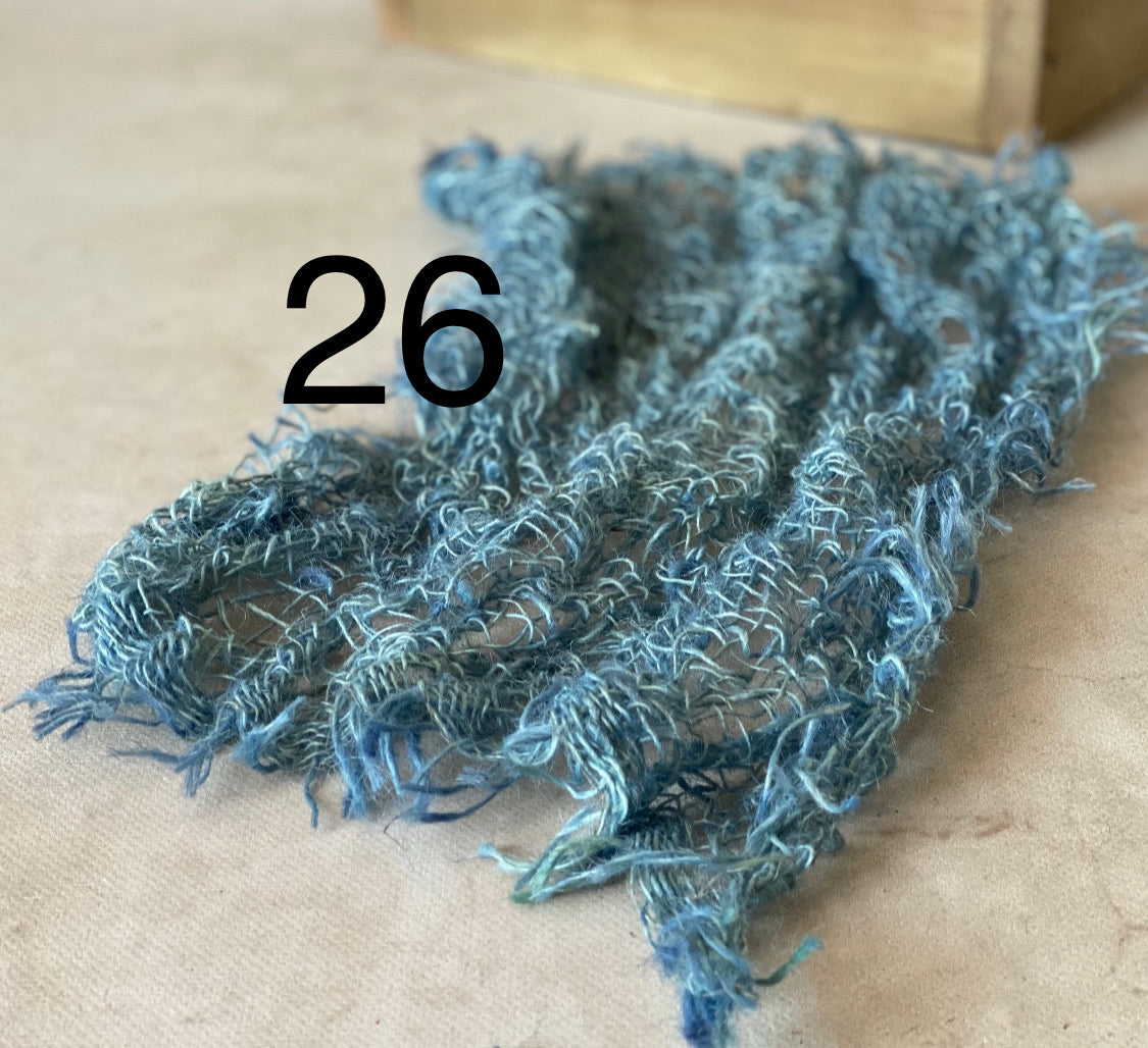 Hand-dyed textured jute photography layer in color option 26