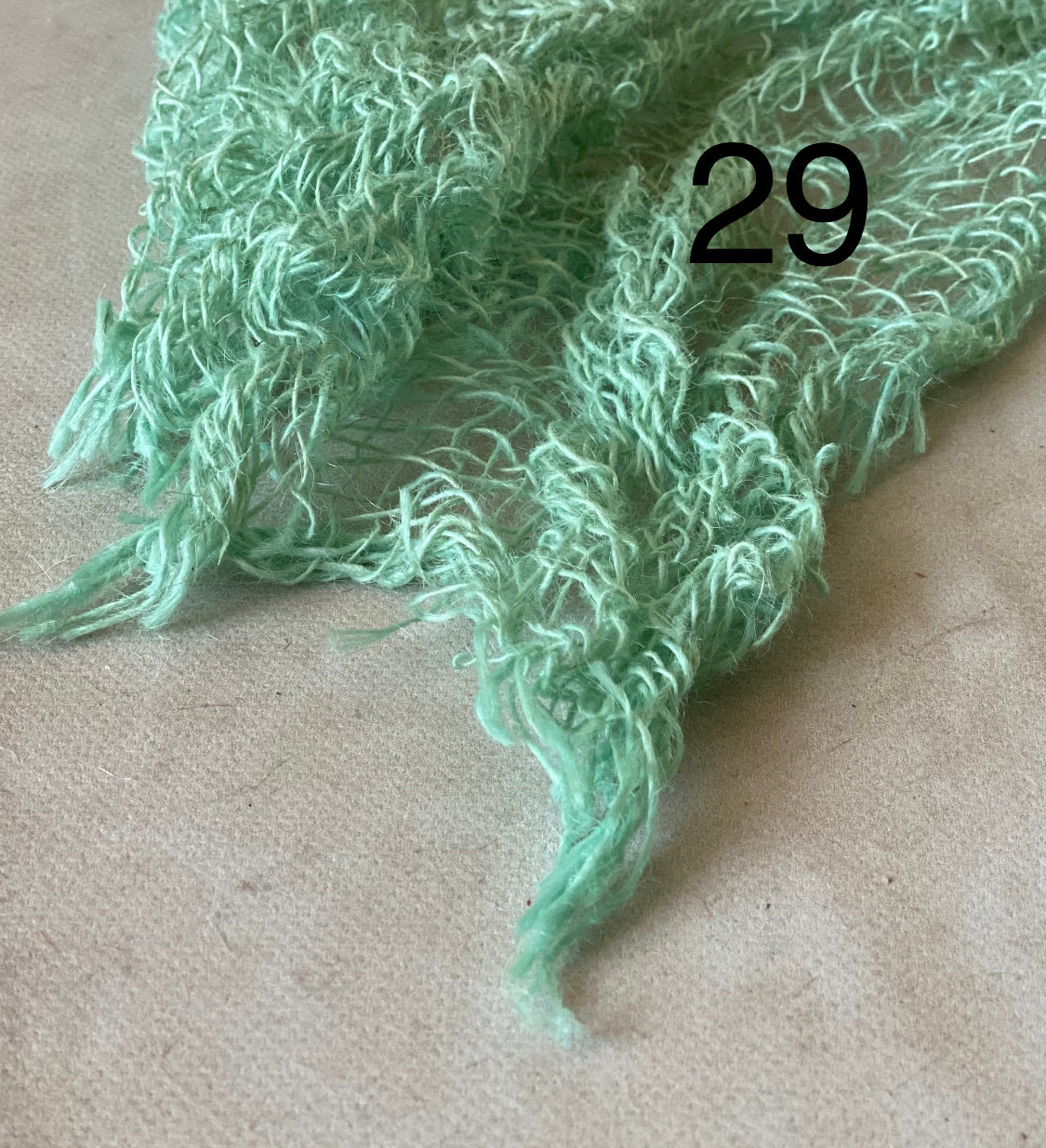 Hand-dyed textured jute photography layer in color option 29