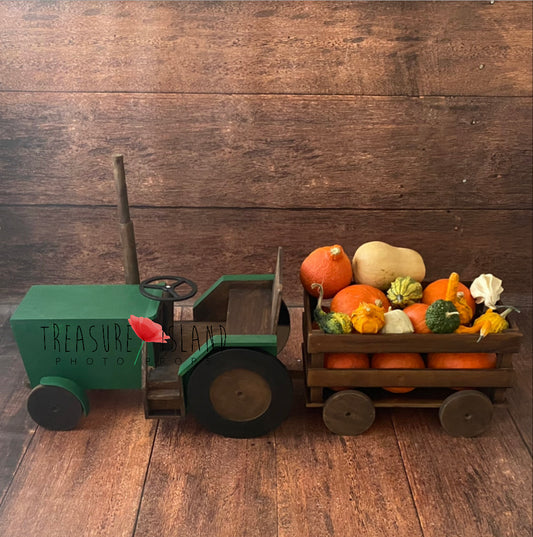 ✨Wooden Tractor ✨EASTER✨Summer✨Autumn _ BARN COLLECTION