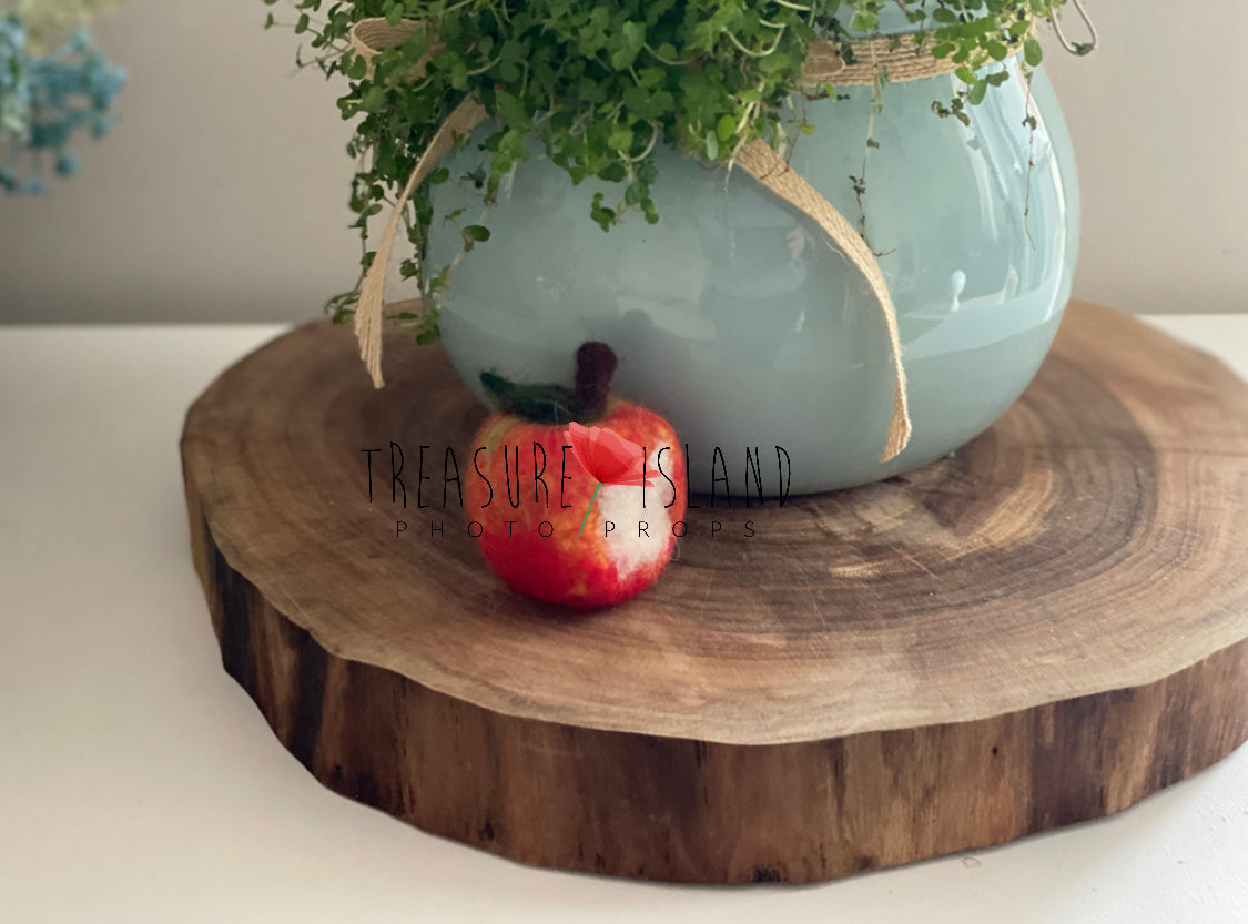 Felted Apple – Handmade Newborn Photography Props