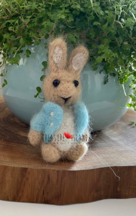 Felted  PETER RABBIT toy