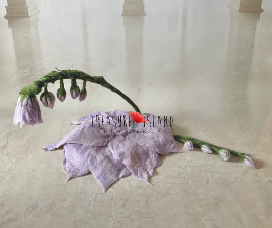 THUMBELINA - model 2 felted props for nb session lavender Props