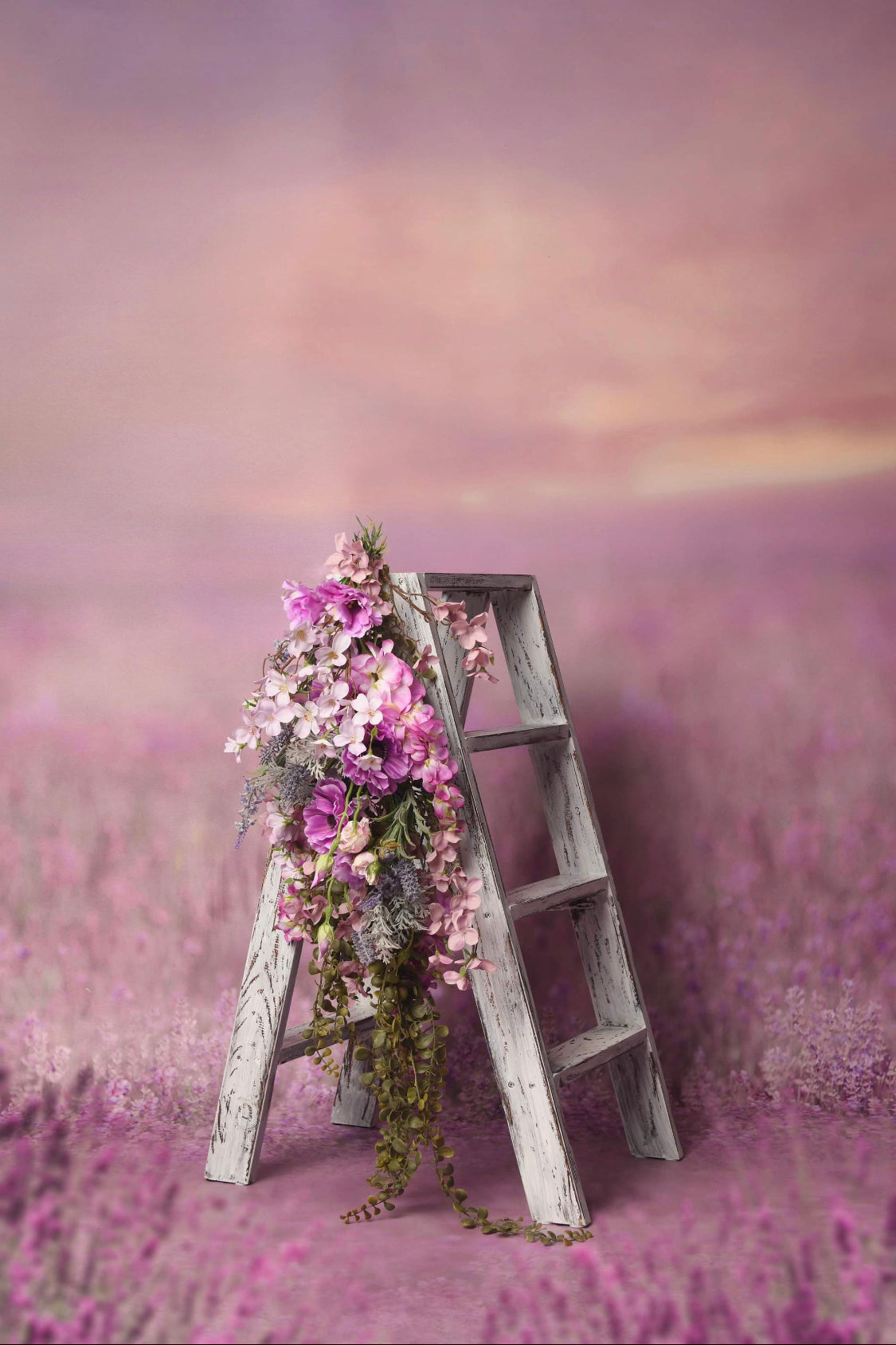 Lavender & Lily Enchanted Garland – Luxury Floral Photography Prop