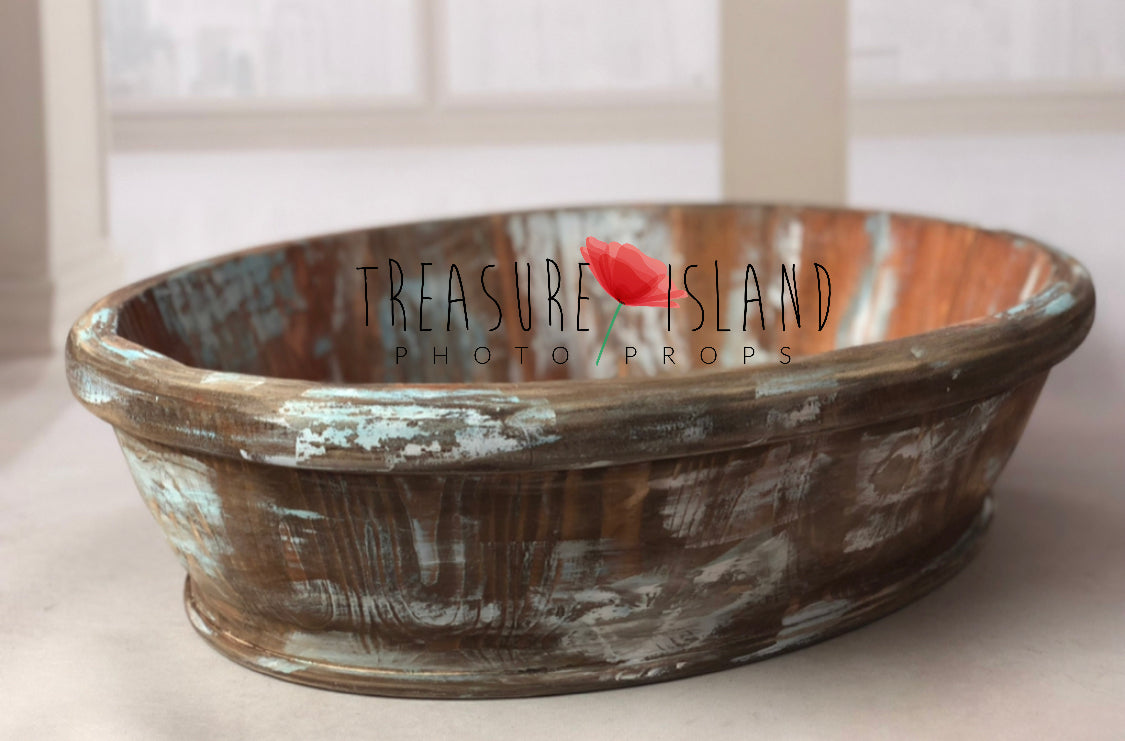 LUXURIOUS RUSTIC OVAL BOWL