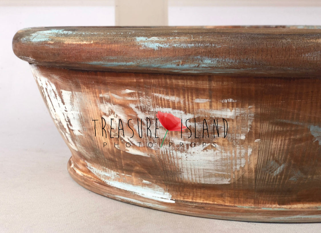 LUXURIOUS RUSTIC OVAL BOWL