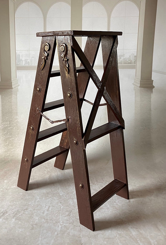 VINTAGE  Wooden ladder ORNAMENTS MODEL 4