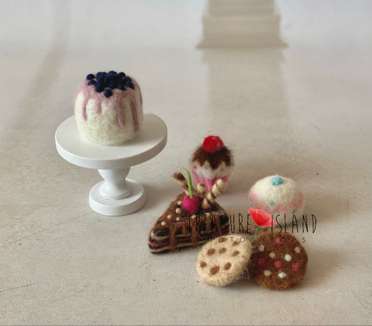 SWEET COLLECTION  - Felted Cakes, cookies, cupcakes, muffins, ice cream