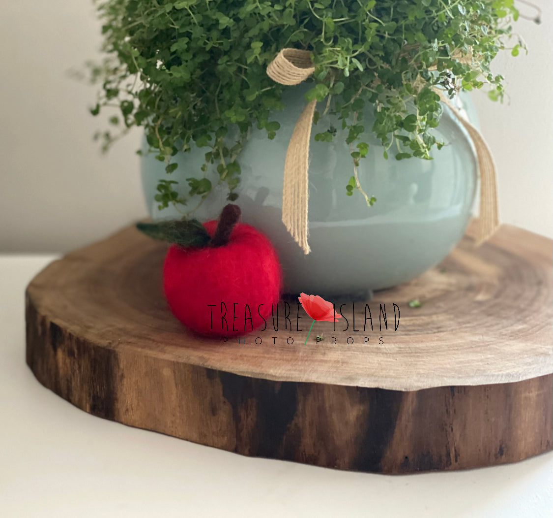 Felted Apple – Handmade Newborn Photography Props
