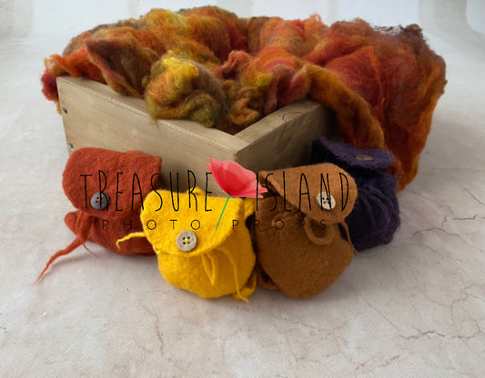 NB Felted BACKPACK ✨AUTUMN PROPS _ backpack to nuts _ perfect to squirrel set