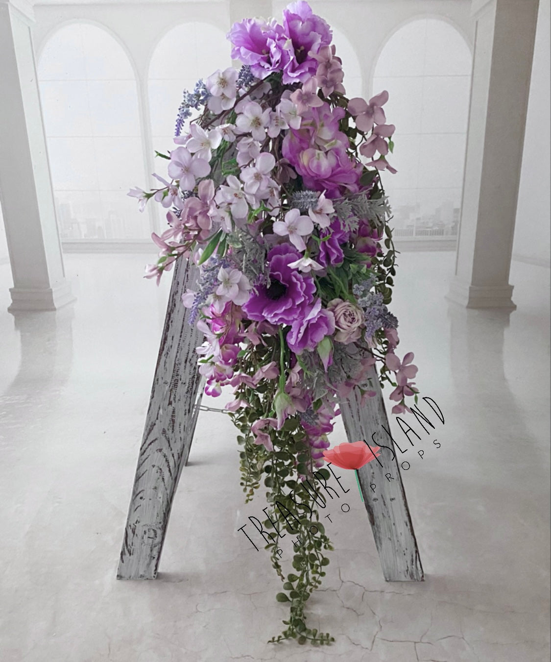 Lavender & Lily Enchanted Garland – Luxury Floral Photography Prop